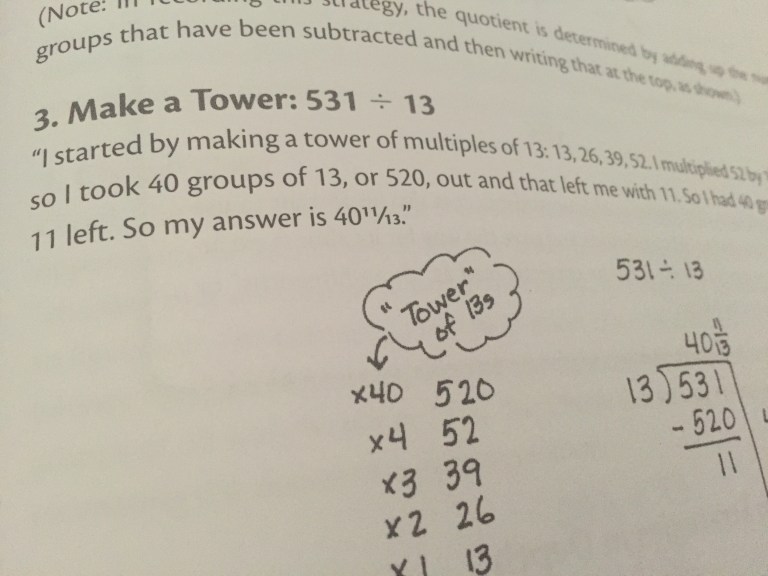 Multiple Towers in 4th Grade | MathMinds